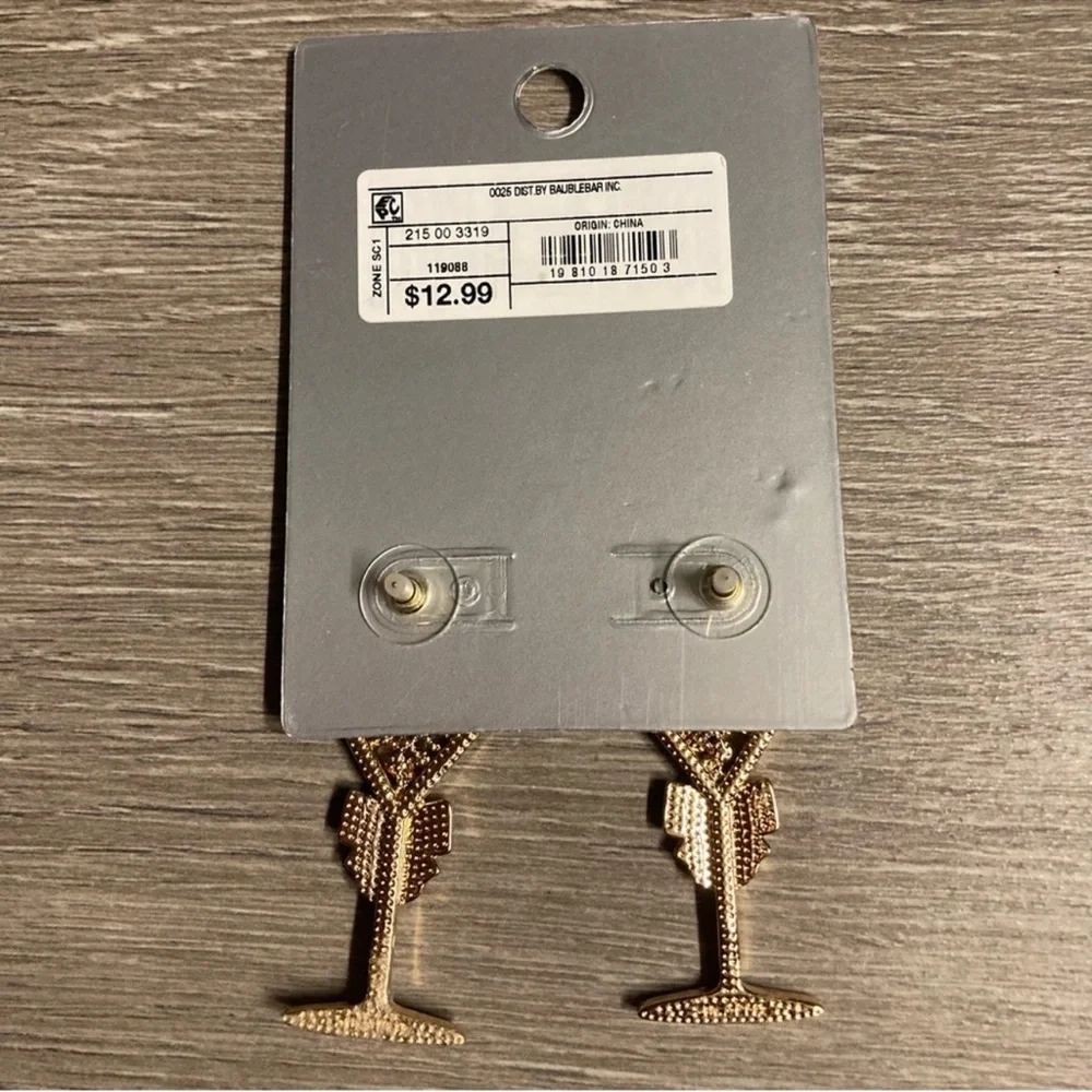 🎉6 for $30🎉 SUGARFIX by BaubleBar Green and Black Martini Earrings - Picture 5 of 5